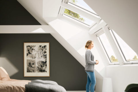 Serienmäßig vorbereitet für den leichten Einbau von VELUX Sonnenschutzprodukten